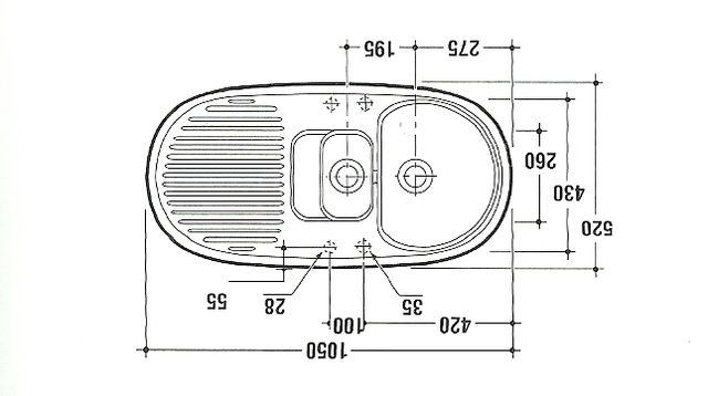 Lavello ceramica Id Standard Ring terra di francia