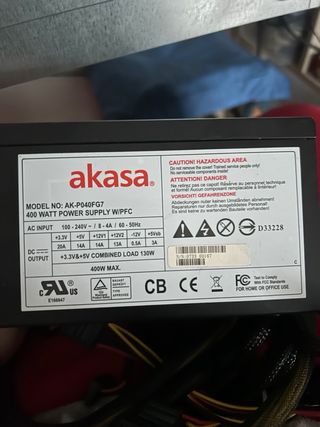 fuente alimentacion akasa 400w