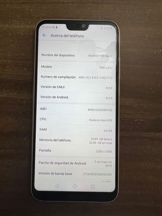 Huawei P20 lite 32GB Bueno estado