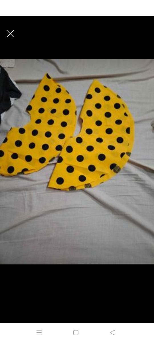 Traje de flamenca sin terminar