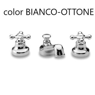 Set rubinetti lavabo-bidet GS Armonia bianco-otton