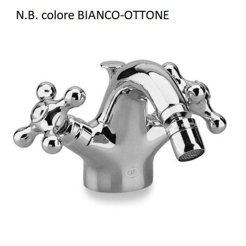 Set rubinetti lavabo-bidet GS Armonia bianco-otton