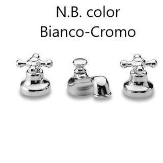 Set rubinetti GS Armonia bianco-cromo