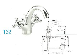 Rubinetto GS Armonia lavabo monoforo cromo