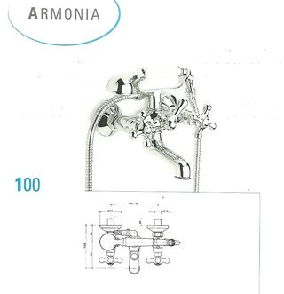 Rubinetto vasca GS Armonia OTTONE