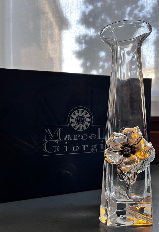 Vaso in cristallo Marcello Giorgio