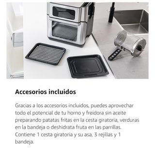 Freidora sin aceite y Horno de 10 L