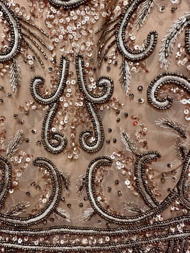 vestido largo talla S cosido a mano