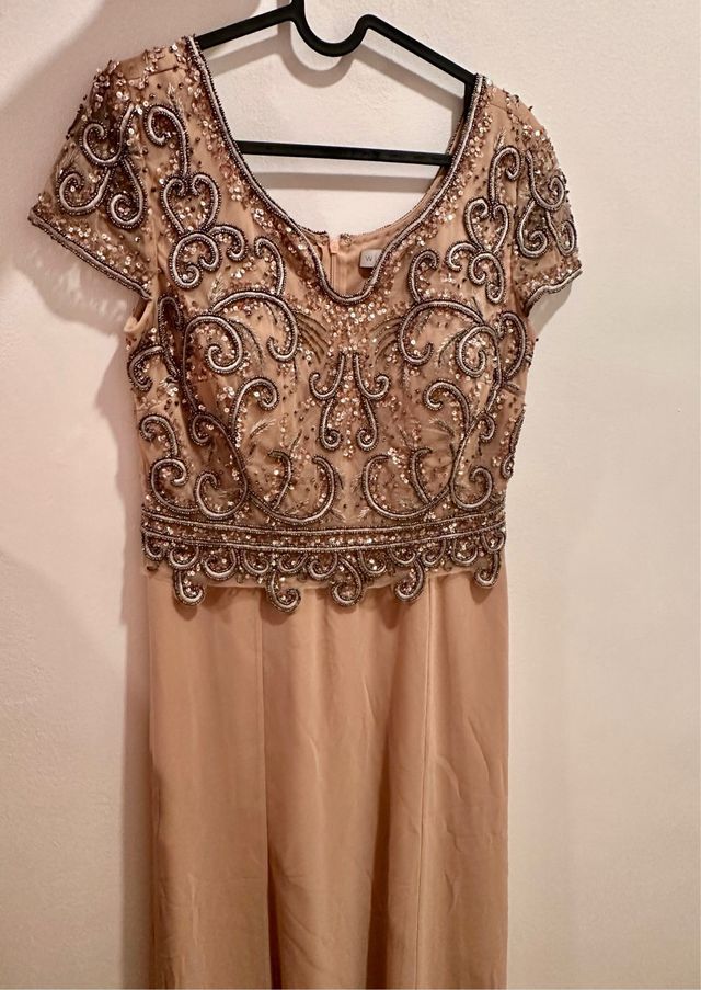 vestido largo talla S cosido a mano