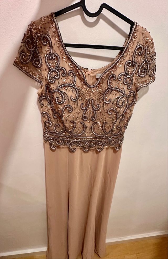 vestido largo talla S cosido a mano