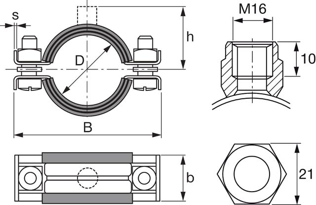 NUOVI Collari Hilty d. 6' o 125mm o 193,7 mm
