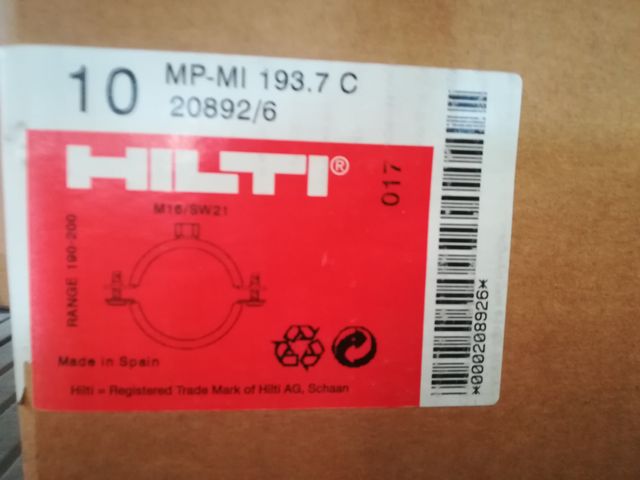 NUOVI Collari Hilty d. 6' o 125mm o 193,7 mm