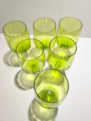 Juego seis copas vintage