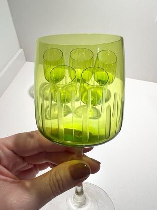 Juego seis copas vintage