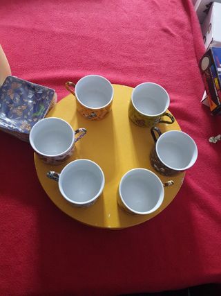 Juego café.  De 6 unidades. 