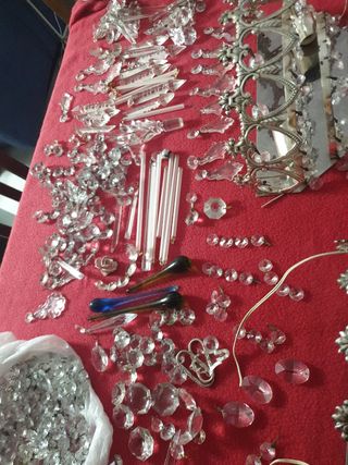 Apliques pared. Color plata.