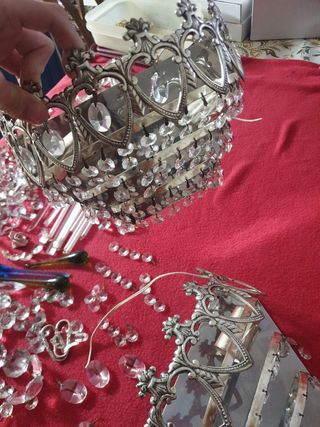 Apliques pared. Color plata.