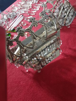 Apliques pared. Color plata.