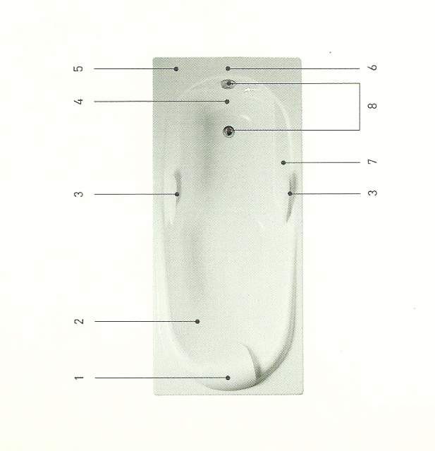 NUOVA Vasca da bagno incasso BluBleu Cleo cm170x80