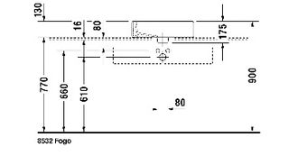 NUOVO Lavabo ad appoggio Duravit Vero 045250 bianc