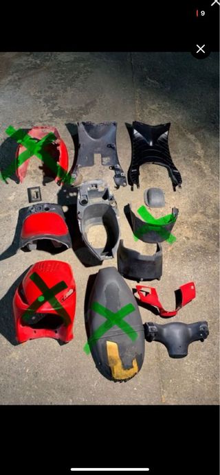 Plasticos piaggio zip sp