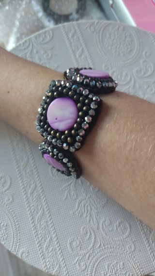 Pulsera pedrería mujer