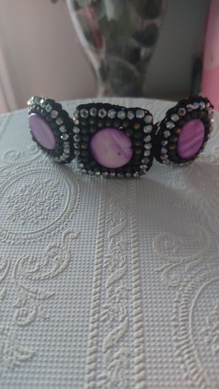 Pulsera pedrería mujer