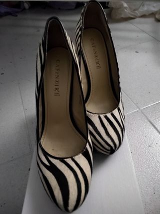 Zapatos cebra de Caffè noar