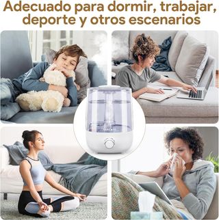 Humidificador autoapagado y silencioso.-