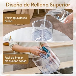 Humidificador autoapagado y silencioso.-