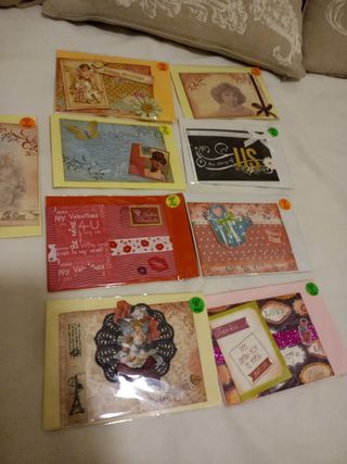  cosas varias regalar , cajitas,tarjetas etc