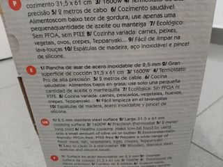 Parrilla eléctrica inox