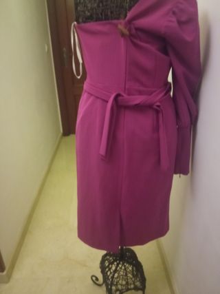 Vestido nuevo con manga  color buganvilla 
