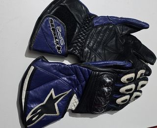 Mono Dainese y botas/guantes Alpinestars