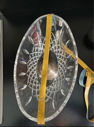 Coppa in cristallo e argento