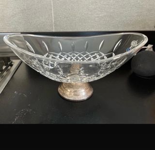 Coppa in cristallo e argento