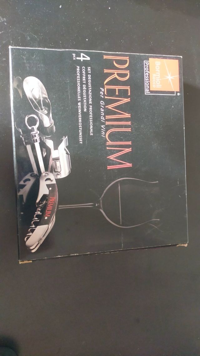 Set sommelier nuovo in scatola bormioli