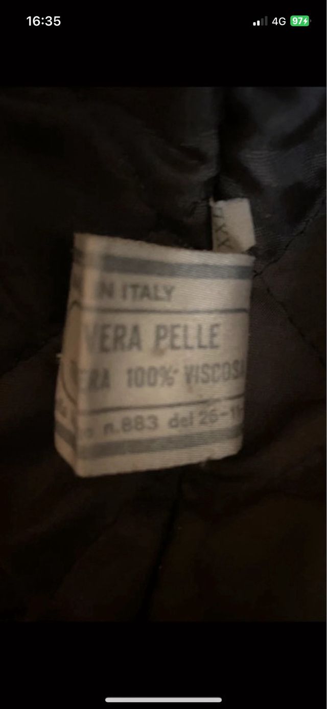 giacca 100% in vera pella 100%