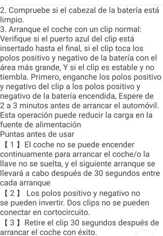 ARRANCADOR DE COCHE 12V
