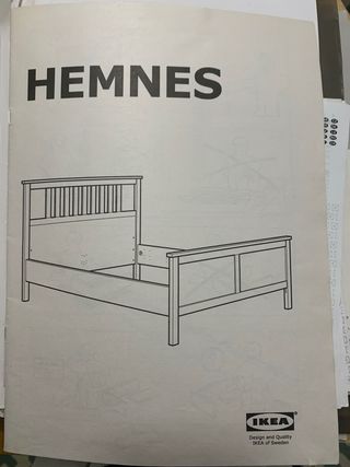 Cama doble negra & somier x 2