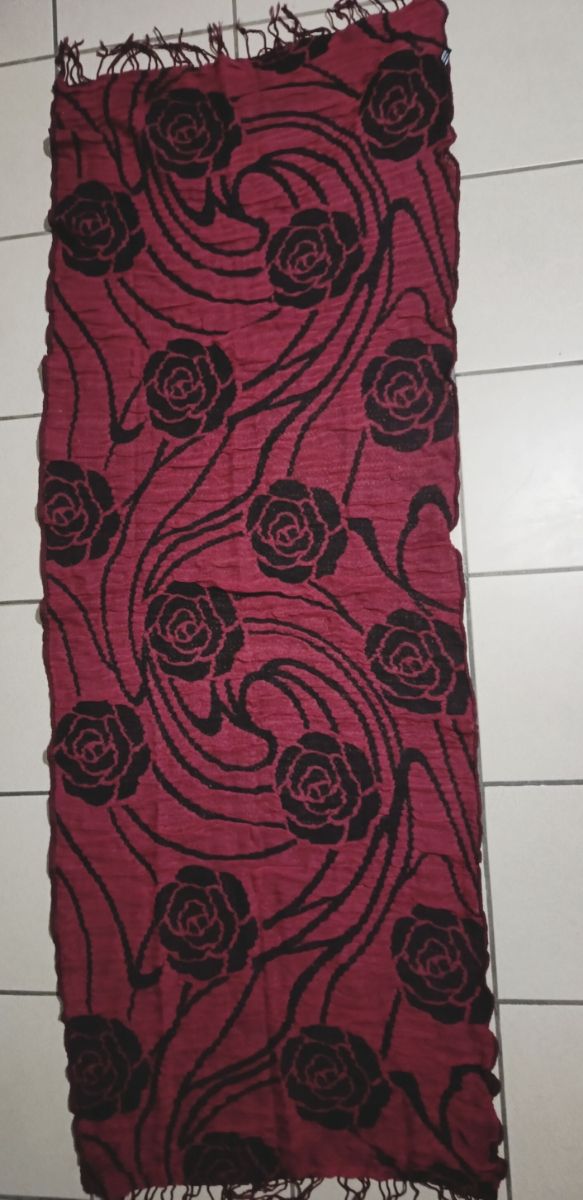 Scialle ampio Martissima double face bordeaux