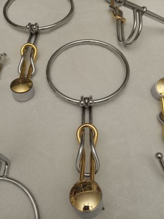 Apliques toalleros percha de baño cromado