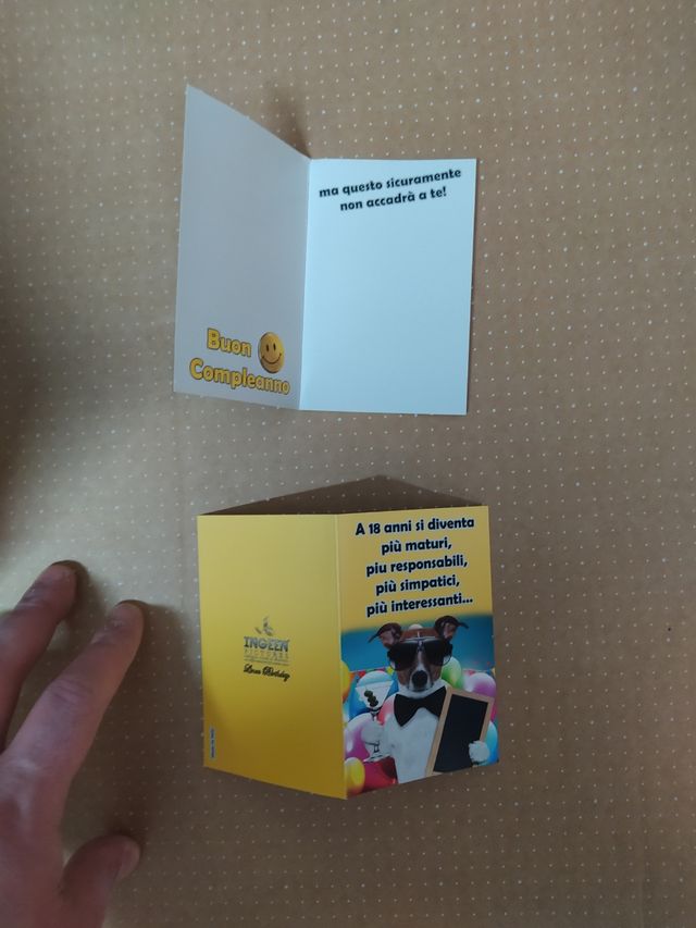 Biglietti augurali 18 compleanno (792
 PEZZI)