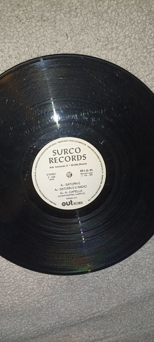 Vinilo surco record Saturn -5