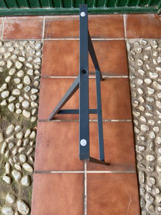 Mesa/Tablero de cristal con caballetes