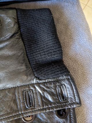 Giubotto di pelle marrone scuro Moscanueva