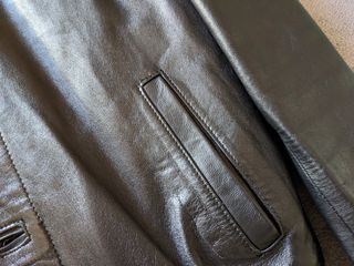 Giubotto di pelle marrone scuro Moscanueva