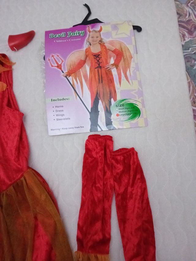 Disfraz de Hallowen .De niña