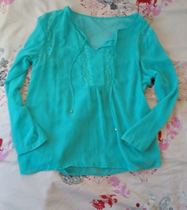 blusa turquesa mujer L 42