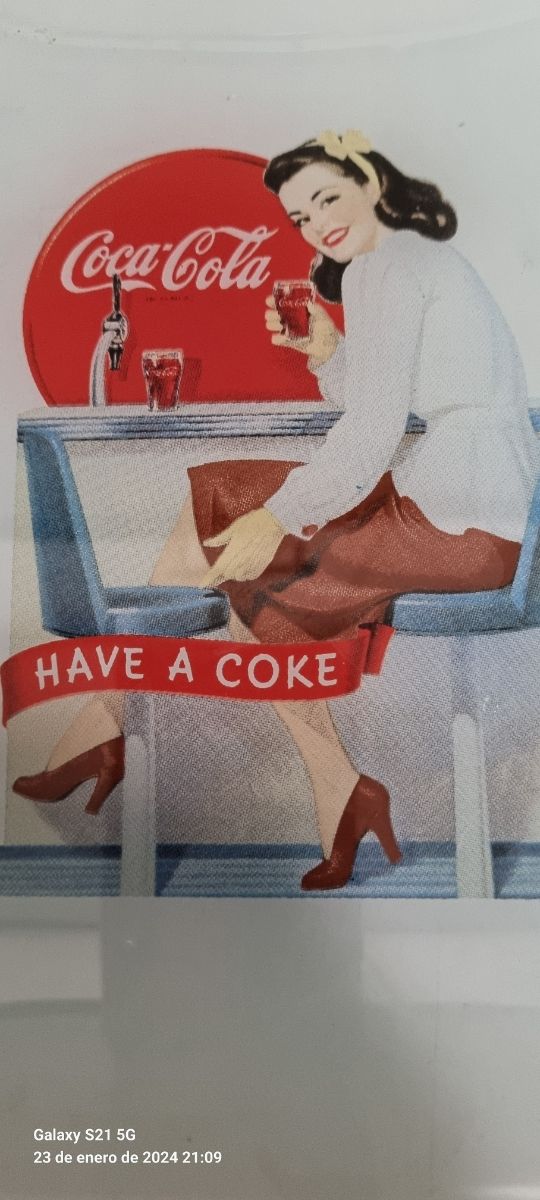 Platos postre cocacola